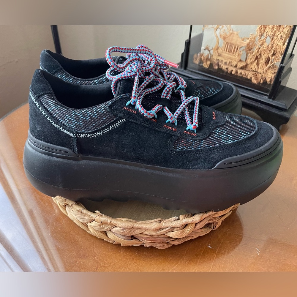 UGG | Shoes | Ugg Marin Mega Lace
Heritage Braid Black Platform...